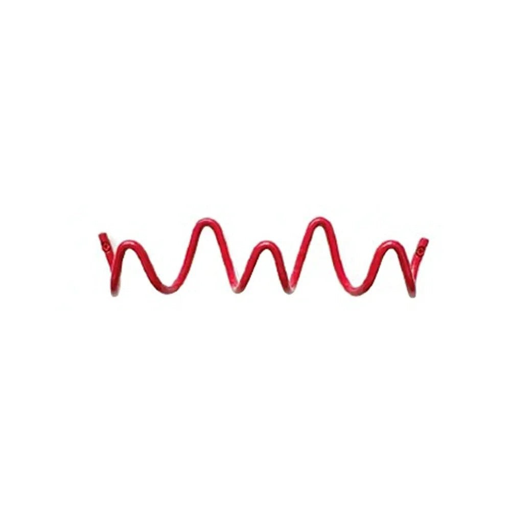 Ocean Wave Wall Hook Wrought Iron Entryway Hanger Mounting Red NALANI