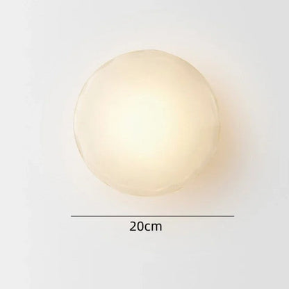Nordic Glass Wall Lamp With Metal Body For Ambient Lighting A-Frosted White glass NALANI