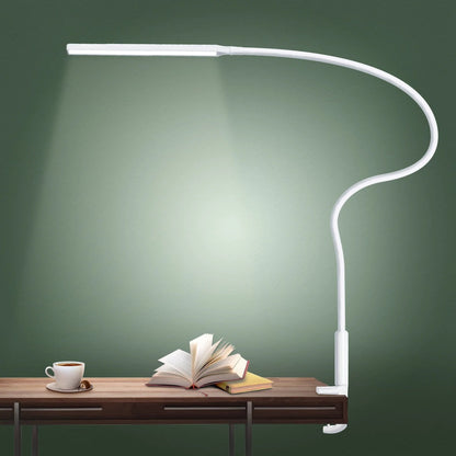 Adjustable LED Desk Lamp With USB Clamp And 3 Temp Modes White NALANI