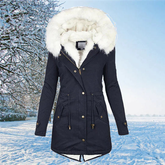 Women's long sleeve warm winter coat