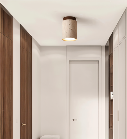 Marble & Wood Flush Mount Spotlight for Elegant Lighting NaLani