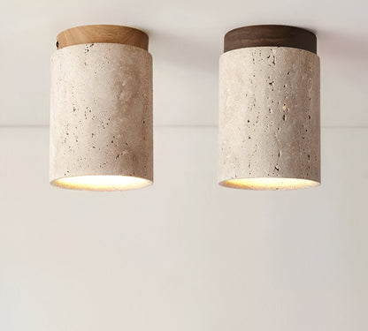 Marble & Wood Flush Mount Spotlight for Elegant Lighting NaLani
