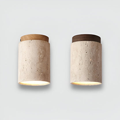 Marble & Wood Flush Mount Spotlight for Elegant Lighting NaLani