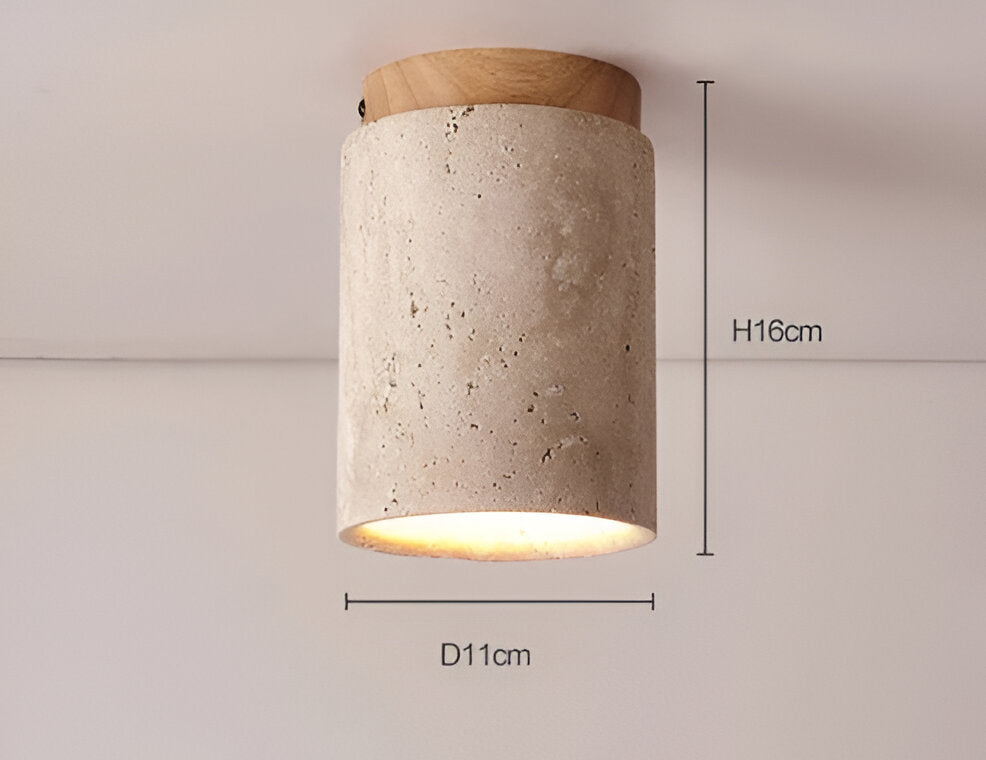 Marble & Wood Flush Mount Spotlight for Elegant Lighting NaLani