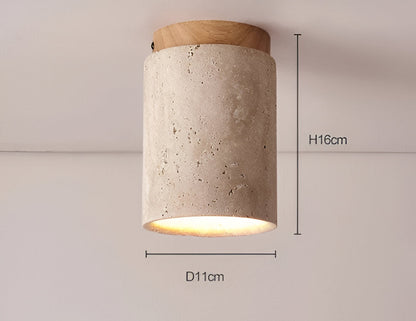 Marble & Wood Flush Mount Spotlight for Elegant Lighting NaLani