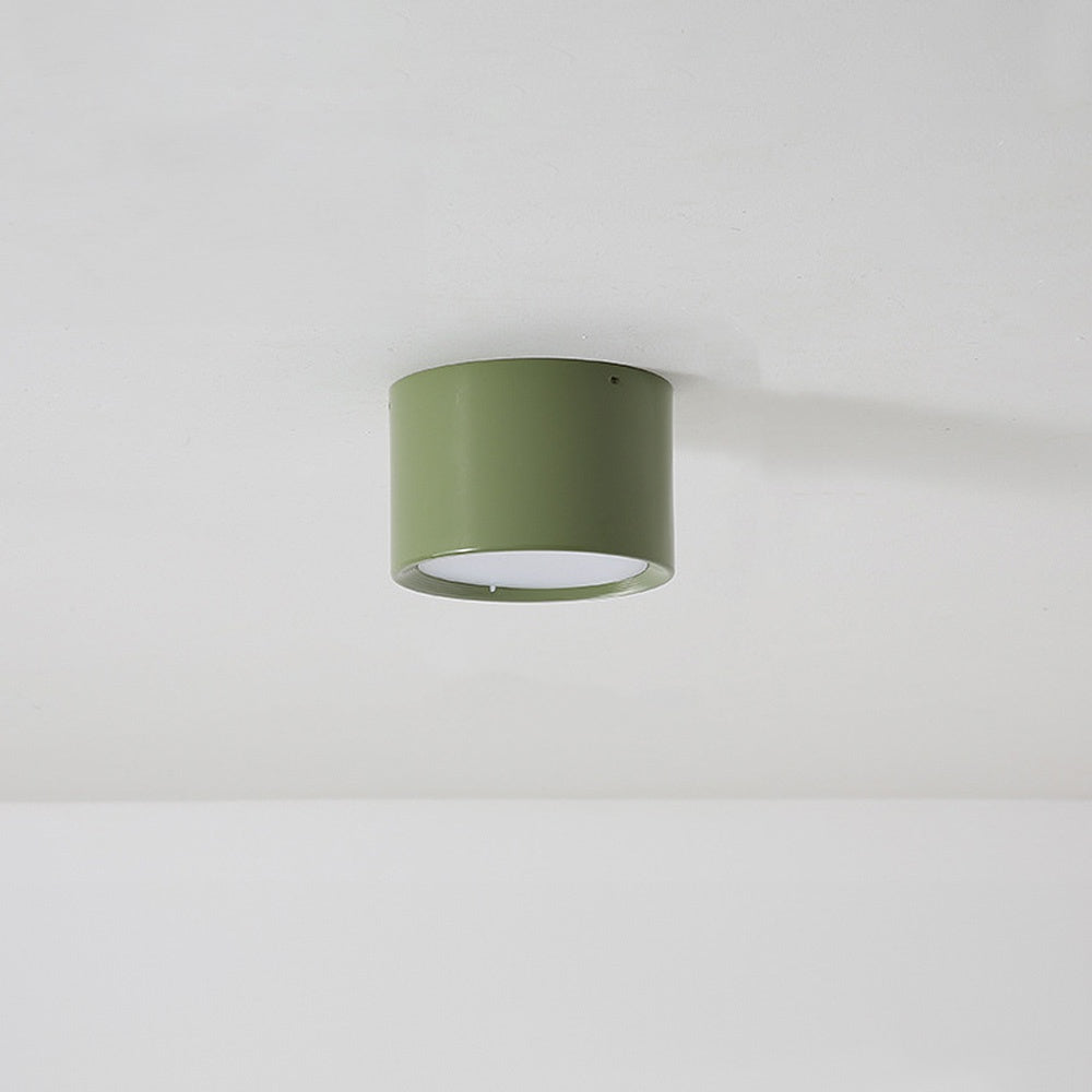 Mini Column LED Ceiling Light for Dining Room and Living Room Green ∅ 5.5″ x H 3.1″ D14cm*H8cm NALANI