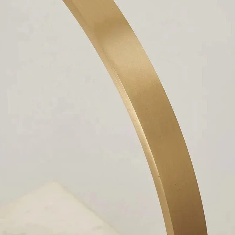 Minimalistic Ambient Copper Marble Lamp - White Gold NALANI