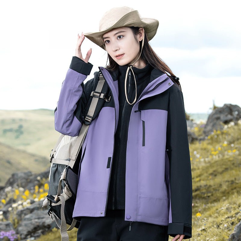 3 In 1 Waterproof Jacket With Removable Lining For Hiking - Nalani - UK Fashion Clothing and Decor