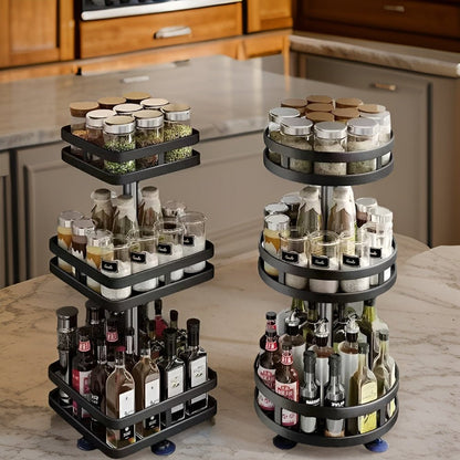 360 Degree Rotating Spice Rack For Kitchen Organization - Nalani - UK Fashion Clothing and Decor