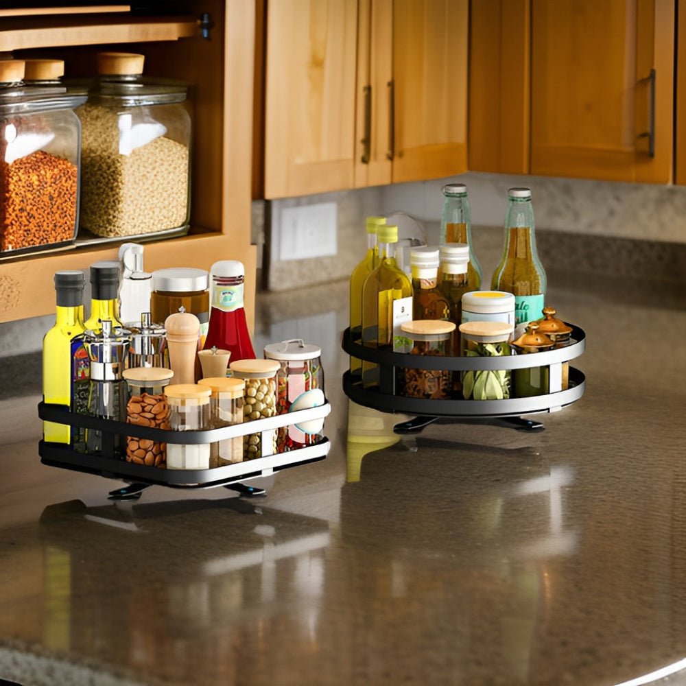360 Degree Rotating Spice Rack For Kitchen Organization - Nalani - UK Fashion Clothing and Decor
