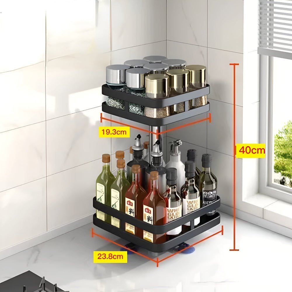360 Degree Rotating Spice Rack For Kitchen Organization - Nalani - UK Fashion Clothing and Decor
