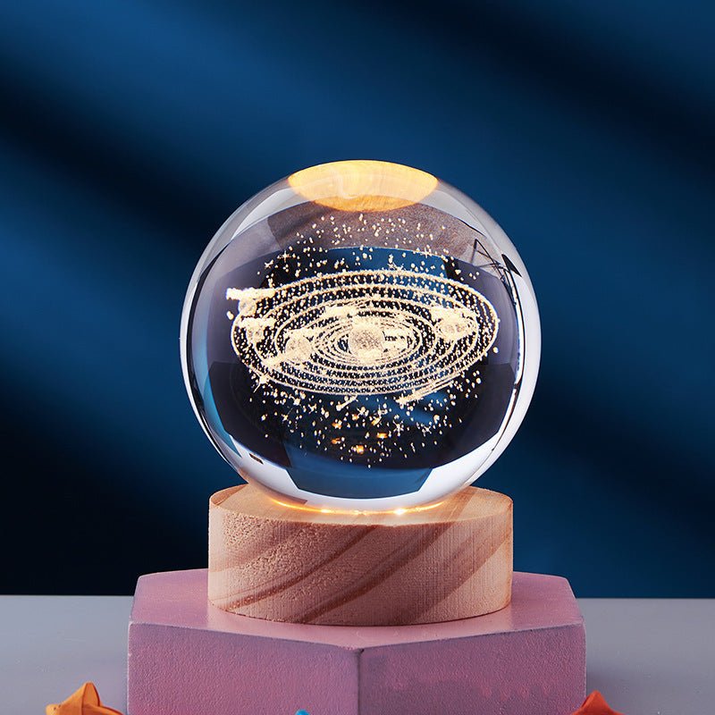 3D Crystal Night Lamp with LED Lighting Effects for Home Decor - Nalani - UK and AUS Fashion Clothing and Decor