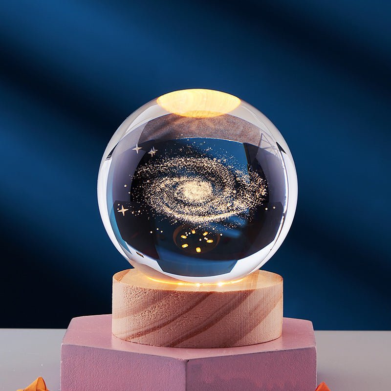 3D Crystal Night Lamp with LED Lighting Effects for Home Decor - Nalani - UK and AUS Fashion Clothing and Decor