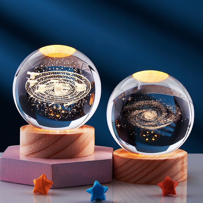 3D Crystal Night Lamp with LED Lighting Effects for Home Decor - Nalani - UK and AUS Fashion Clothing and Decor