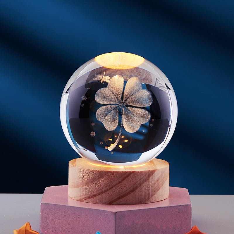 3D Crystal Night Lamp with LED Lighting Effects for Home Decor - Nalani - UK and AUS Fashion Clothing and Decor