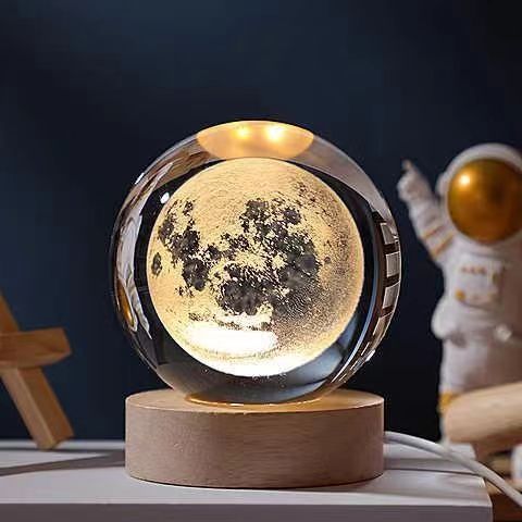 3D Crystal Night Lamp with LED Lighting Effects for Home Decor - Nalani - UK and AUS Fashion Clothing and Decor