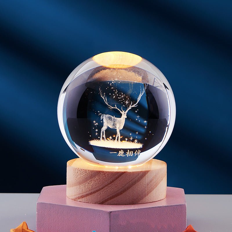 3D Crystal Night Lamp with LED Lighting Effects for Home Decor - Nalani - UK and AUS Fashion Clothing and Decor