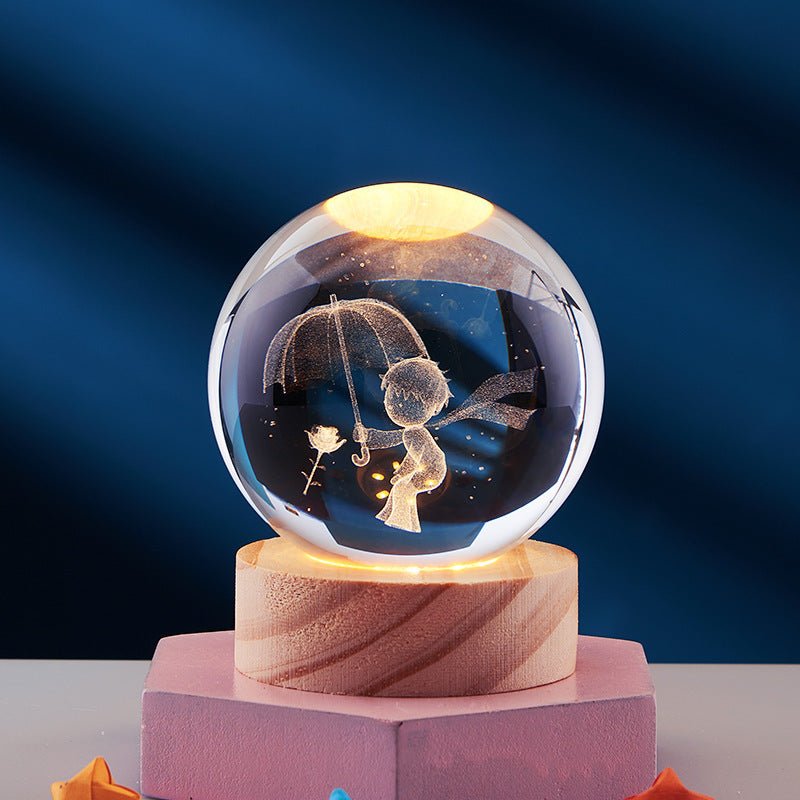 3D Crystal Night Lamp with LED Lighting Effects for Home Decor - Nalani - UK and AUS Fashion Clothing and Decor