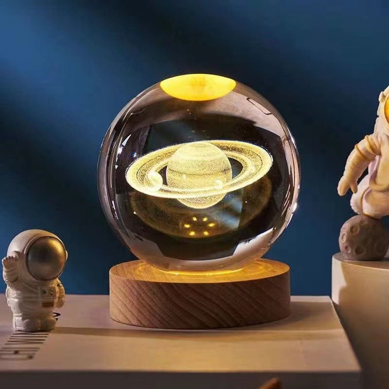 3D Crystal Night Lamp with LED Lighting Effects for Home Decor - Nalani - UK and AUS Fashion Clothing and Decor