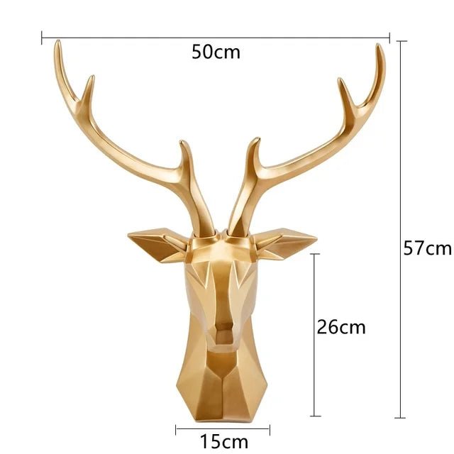 3D Stag Reindeer Head Statue for Rustic Home Decor and Stylish Atmosphere - Nalani - UK Fashion Clothing and Decor