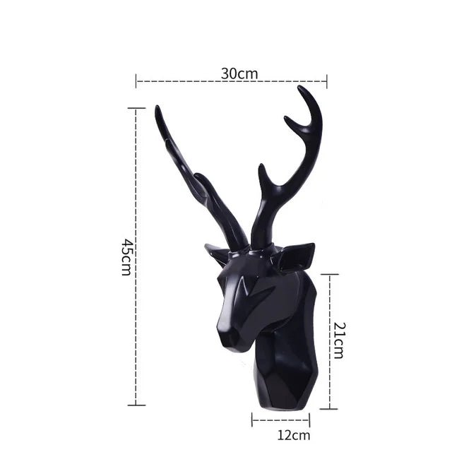 3D Stag Reindeer Head Statue for Rustic Home Decor and Stylish Atmosphere - Nalani - UK Fashion Clothing and Decor