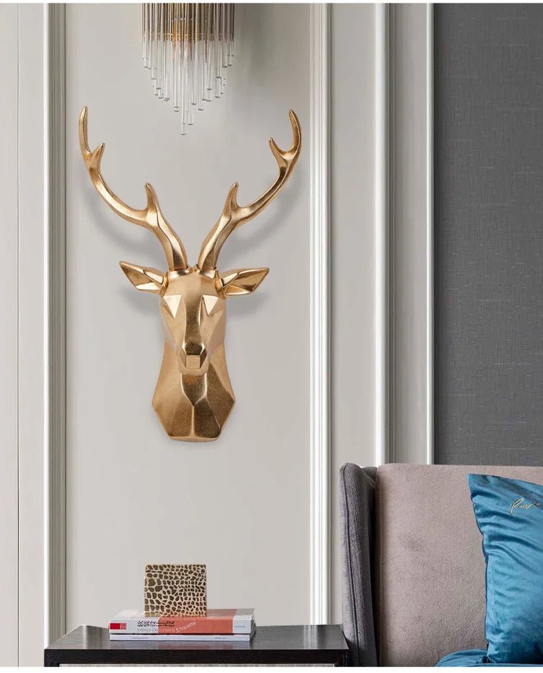 3D Stag Reindeer Head Statue for Rustic Home Decor and Stylish Atmosphere - Nalani - UK and AUS Fashion Clothing and Decor