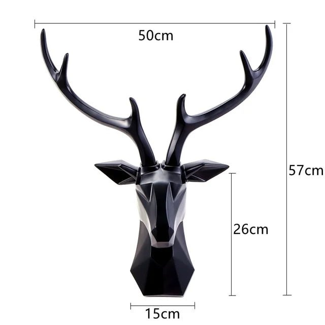 3D Stag Reindeer Head Statue for Rustic Home Decor and Stylish Atmosphere - Nalani - UK Fashion Clothing and Decor