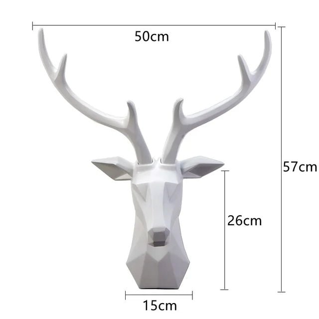 3D Stag Reindeer Head Statue for Rustic Home Decor and Stylish Atmosphere - Nalani - UK Fashion Clothing and Decor