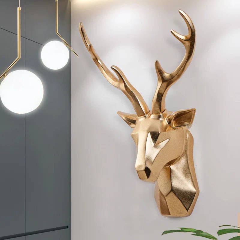 3D Stag Reindeer Head Statue for Rustic Home Decor and Stylish Atmosphere - Nalani - UK Fashion Clothing and Decor