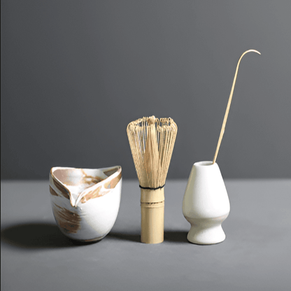 4 Piece Japanese Matcha Set for Traditional Tea Ceremony - Nalani - UK Fashion Clothing and Decor