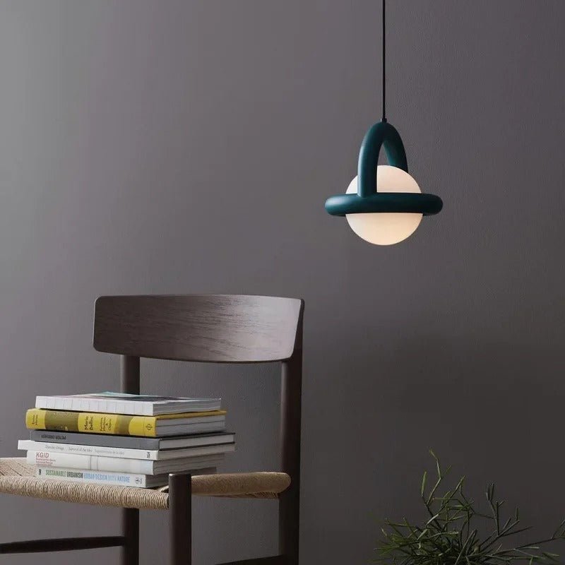 Acrylic Pendant Light With Colorful Globe Finish And LED - Nalani - UK Fashion Clothing and Decor