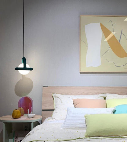 Acrylic Pendant Light With Colorful Globe Finish And LED - Nalani - UK Fashion Clothing and Decor