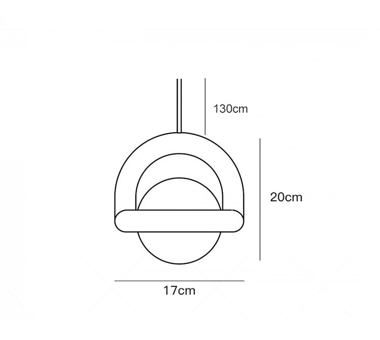 Acrylic Pendant Light With Colorful Globe Finish And LED - Nalani - UK Fashion Clothing and Decor