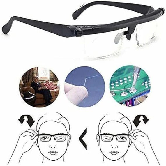 Adjustable Focus Glasses For Near And Far Vision Reading And Driving - Nalani - UK Fashion Clothing and Decor