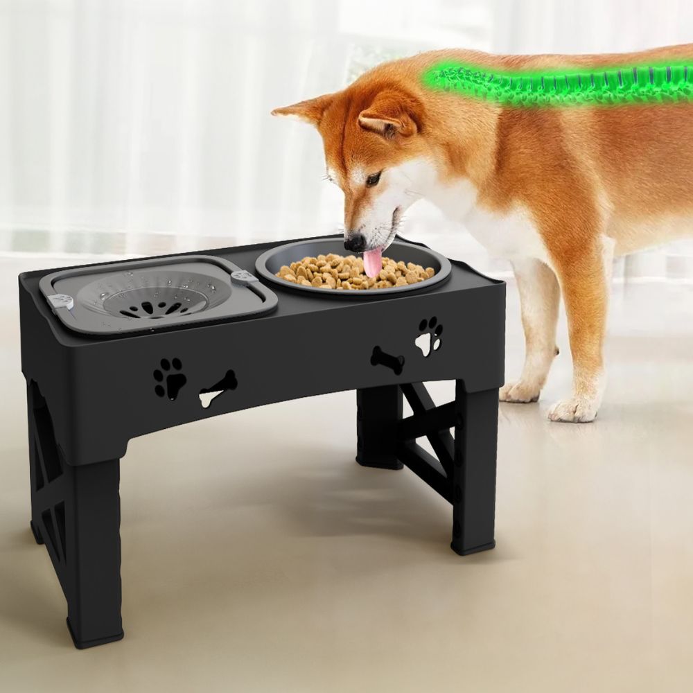 Adjustable Raised Dog Slow Feeder For Elevated Feeding - Nalani - UK Fashion Clothing and Decor