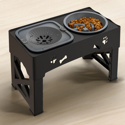 Adjustable Raised Dog Slow Feeder For Elevated Feeding - Nalani - UK Fashion Clothing and Decor