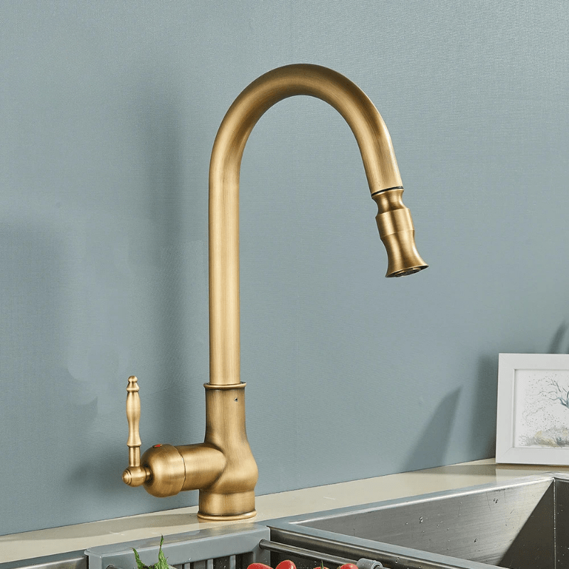 Antique Bronze Pull Out Kitchen Faucet With Touch Sensor - Nalani - UK Fashion Clothing and Decor