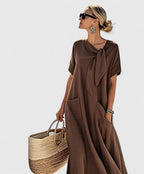 Antonina | Elegant Dress Flowy Summer Dress For Beach, Brunch, Travel - Nalani - Fashion Clothing and Decor