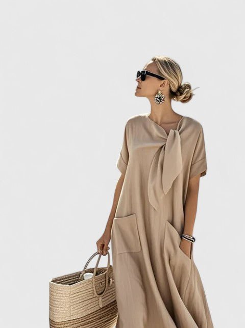Antonina | Elegant Dress Flowy Summer Dress For Beach, Brunch, Travel - Nalani - Fashion Clothing and Decor