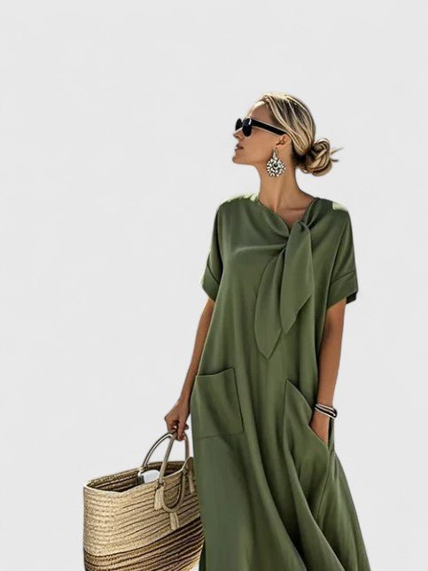 Antonina | Elegant Dress Flowy Summer Dress For Beach, Brunch, Travel - Nalani - Fashion Clothing and Decor