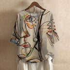 Anya | Retro - Inspired Blouse With Floral Print And Relaxed Fit - Nalani - Fashion Clothing and Decor