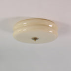 Art Deco Vintage Ceiling Light With White Glass Shade - Nalani - UK Fashion Clothing and Decor