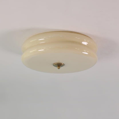 Art Deco Vintage Ceiling Light With White Glass Shade - Nalani - UK Fashion Clothing and Decor