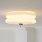Art Deco Vintage Ceiling Light With White Glass Shade - Nalani - UK Fashion Clothing and Decor