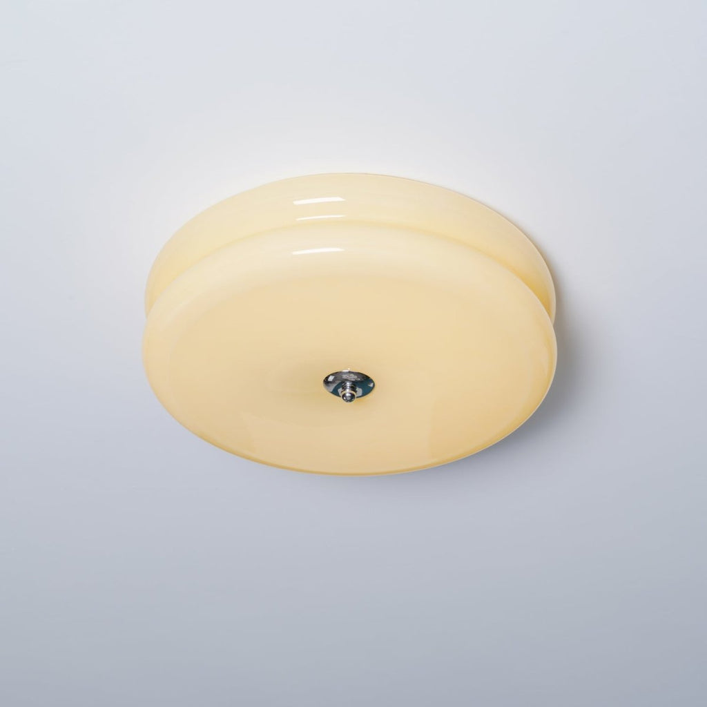 Art Deco Vintage Ceiling Light With White Glass Shade - Nalani - UK Fashion Clothing and Decor