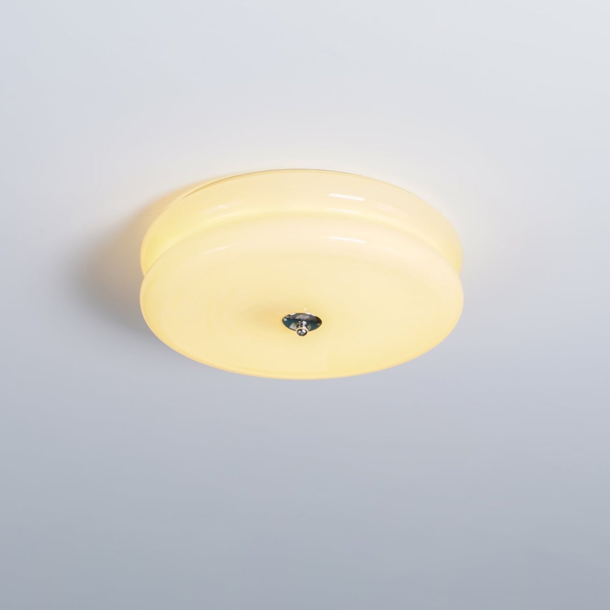Art Deco Vintage Ceiling Light With White Glass Shade - Nalani - UK Fashion Clothing and Decor