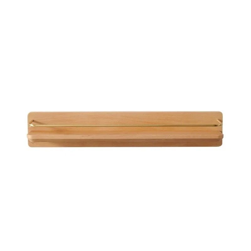 Bamboo Wall Mounted Coat Rack Shelf For Bathroom Entryway - Nalani - UK Fashion Clothing and Decor