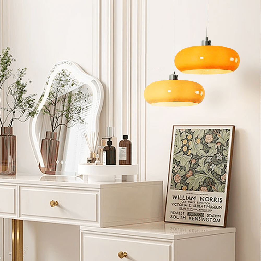 Bauhaus Glass Pendant Lamp Modern Hanging Light Fixture - Nalani - UK Fashion Clothing and Decor