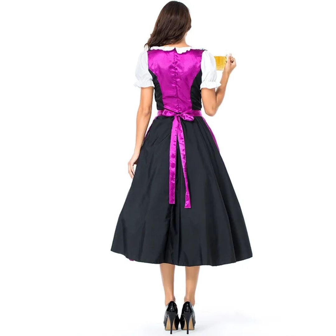 Bavarian Dirndl Dress - Traditional Oktoberfest Party Costume - Pink - Nalani - Fashion Clothing and Decor