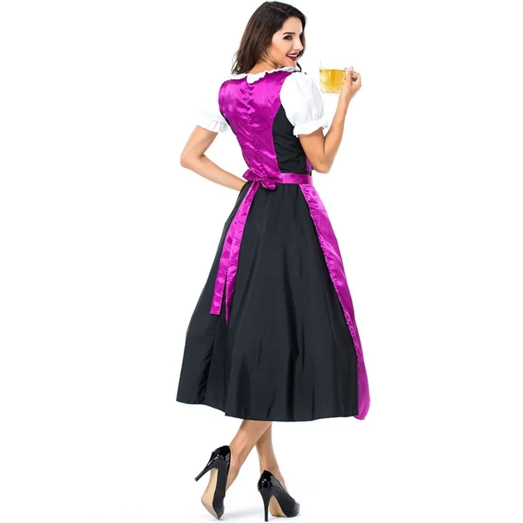 Bavarian Dirndl Dress - Traditional Oktoberfest Party Costume - Pink - Nalani - Fashion Clothing and Decor